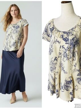 LILITH Floral Cap Sleeve Peplum Top